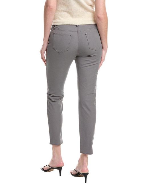 Lafayette 148 New York Gray Mercer Step Hem Jean