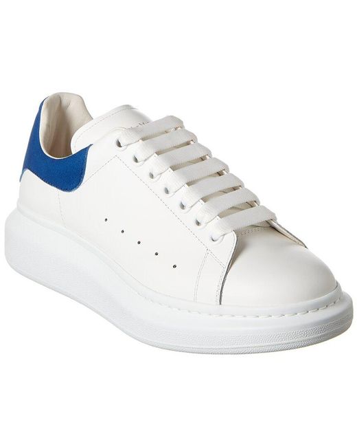 McQueen White Oversized Leather Sneaker for men