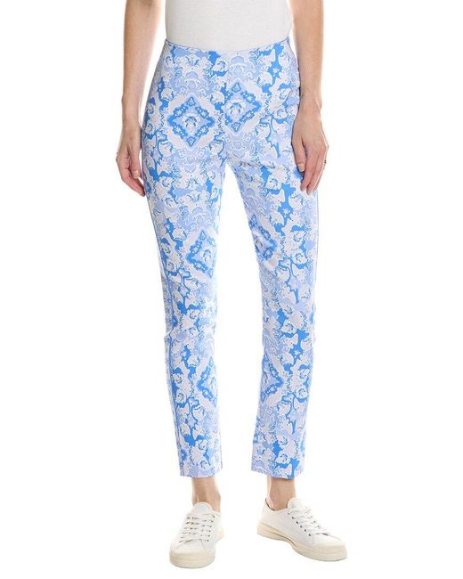 Gretchen Scott Blue Gripless Pull-On Pant