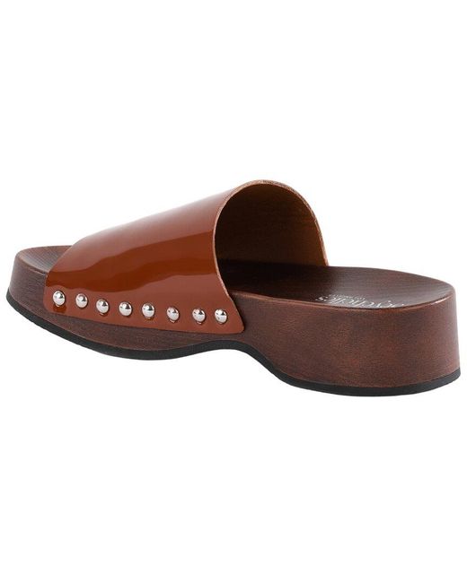 Seychelles Brown Patent Clog