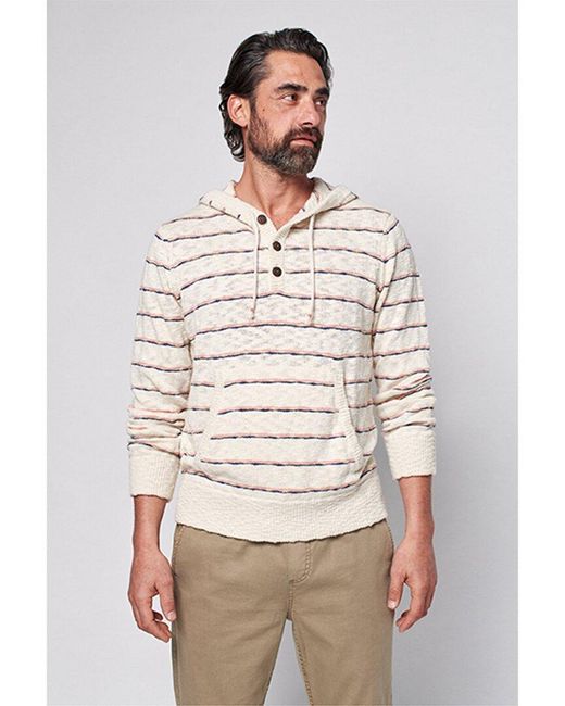 Faherty Brand Natural Cove Poncho Hoodie for men