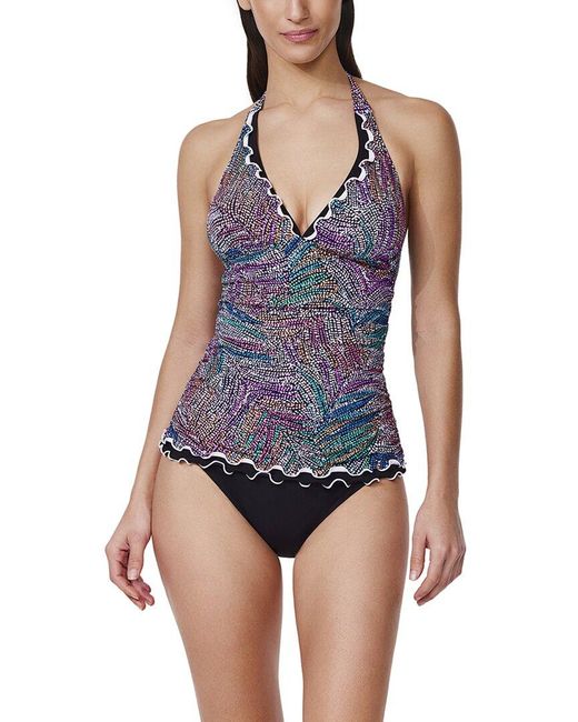 Gottex Blue Halter Tankini