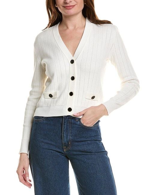 tyler boe White Bermuda Cardigan