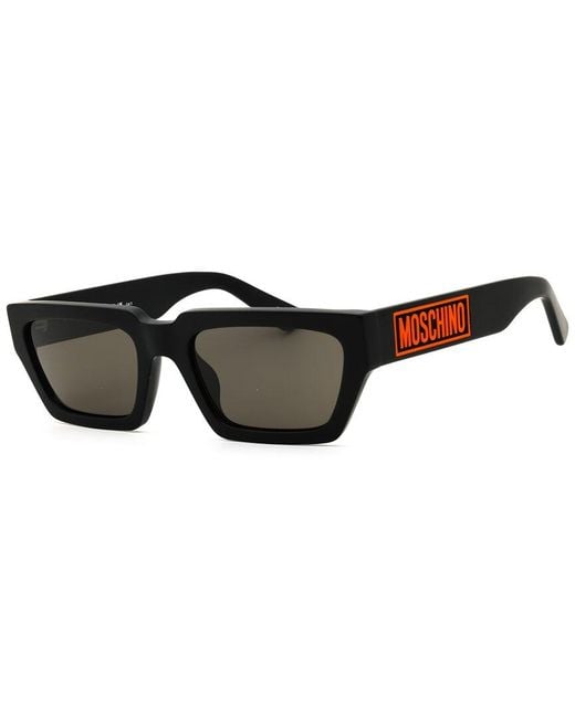 Moschino Black 55Mm Sunglasses for men