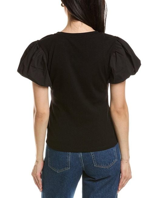 Truth Black Puff Sleeve Top