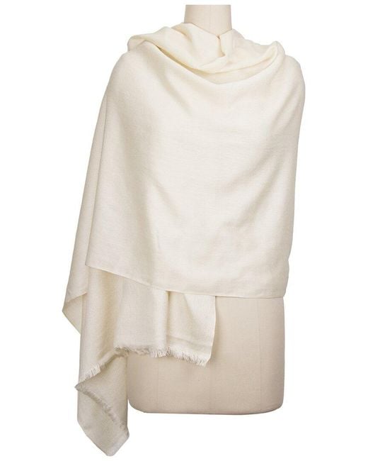 Saachi Natural Cashmere & Silk-blend Scarf