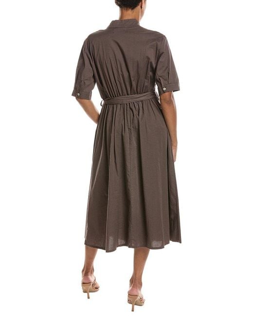 Persaman New York Brown Midi Shirtdress
