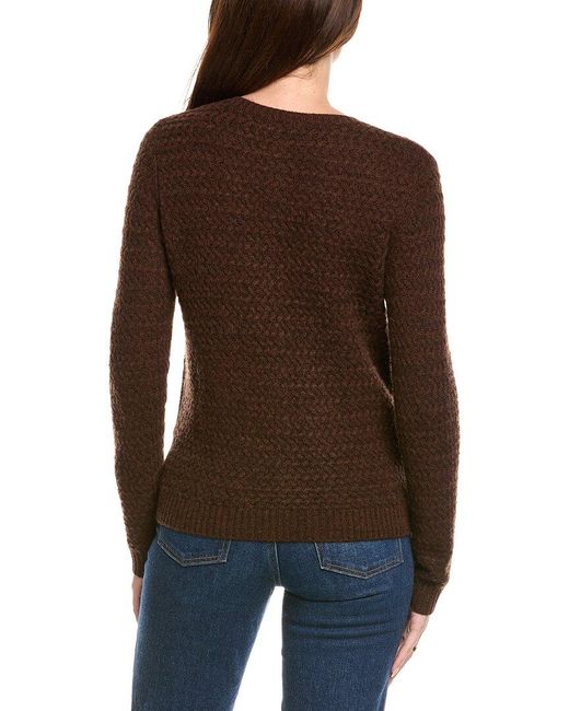 Kier + J Brown Kier + J Basket Weave Wool & Cashmere-Blend Cardigan
