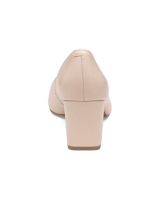 Johnston & Murphy Natural Vivica Leather Pump