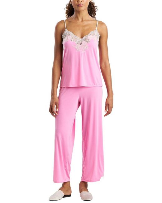 Natori Pink 2Pc Enchant Cami Pajama Set
