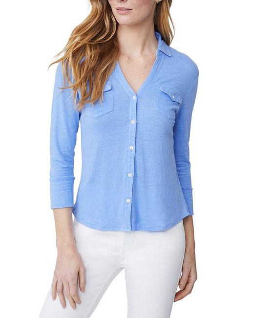 J.McLaughlin Blue Brynn Top