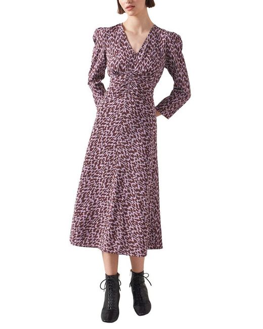 L.K.Bennett Purple Gabrielle Dress