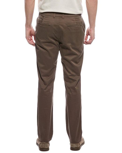 Onia Brown Flat Front Stretch Chino for men