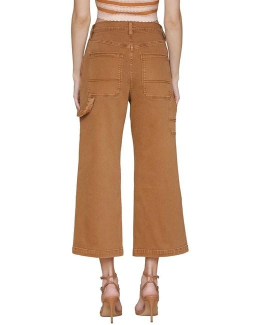 Avec Les Filles Brown Mid Rise Drawstring Pant