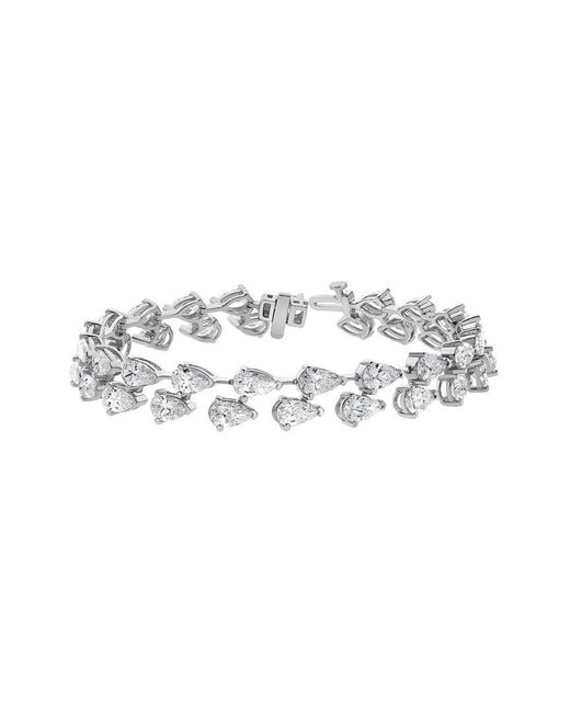 Lab Grown Diamonds White 14K 13.50 Ct. Tw. Lab-Grown Diamond Fashion Bracelet