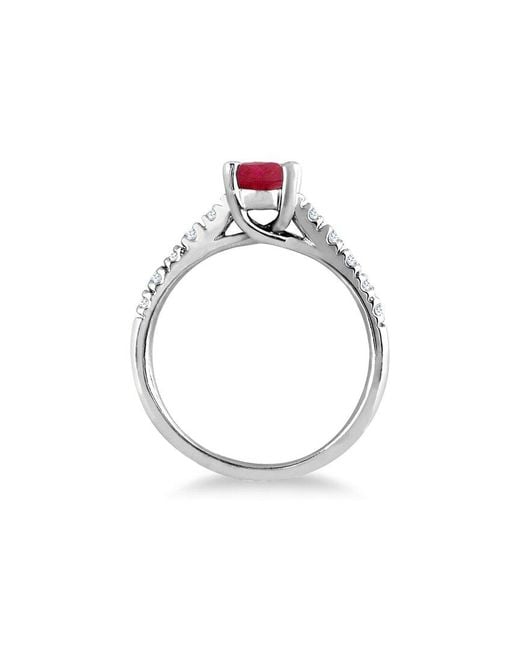Gem Spark Pink 14K 1.19 Ct. Tw. Diamond & Ruby Ring