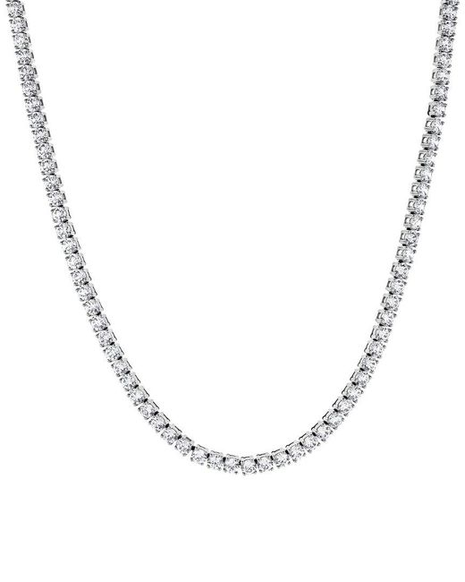 Lab Grown Diamonds Metallic 14K 7.06 Ct. Tw. Lab-Grown Diamond Necklace