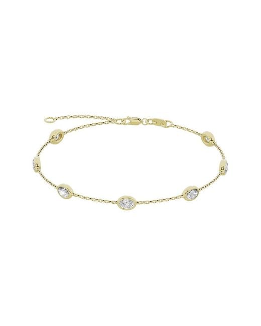 Lab Grown Diamonds White 14K 1.50 Ct. Tw. Lab-Grown Diamond Station Bracelet