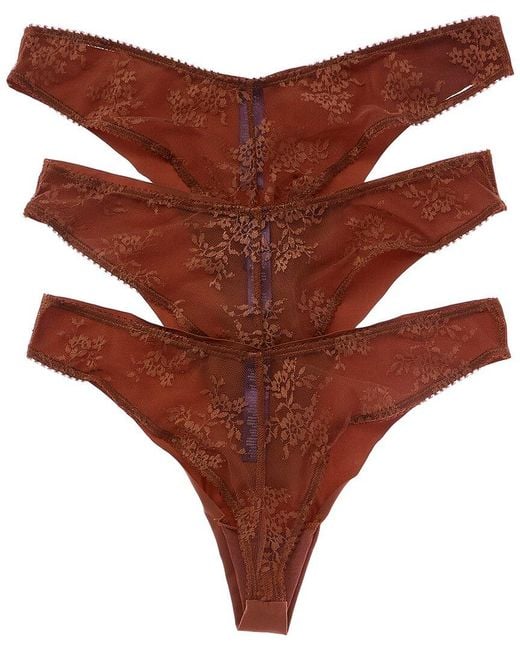 Journelle Brown 3Pk Romy Jolie Thong