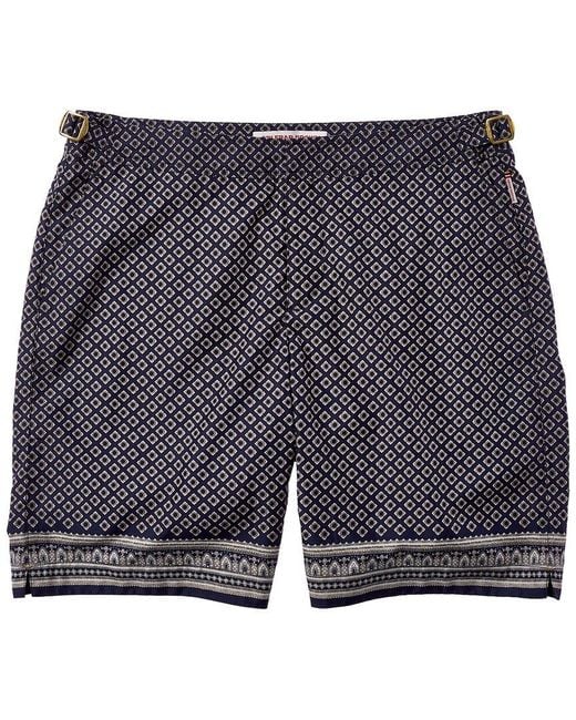 Orlebar Brown Blue Dane Ii Swim Trunk for men