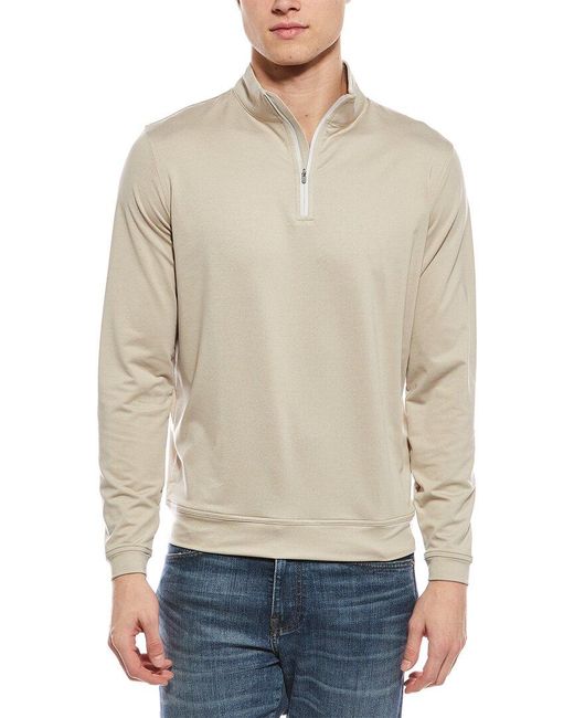 Peter Millar Natural 1/4-Zip Pullover for men