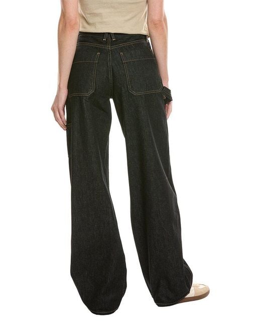 SLVRLAKE Denim Black Cassie Worker Pant Empty Sky Wide Leg Jean
