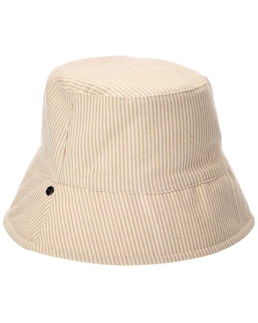 Vince Natural Reversible Canvas Bucket Hat