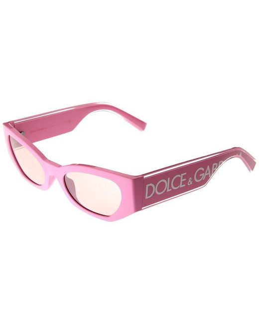 Dolce & Gabbana Pink Unisex Dg6186 52mm Sunglasses for men