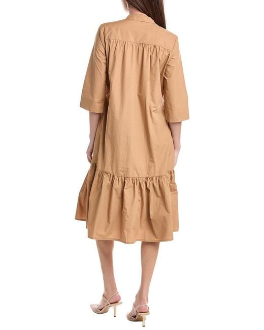 Masai Natural Solid Midi Dress