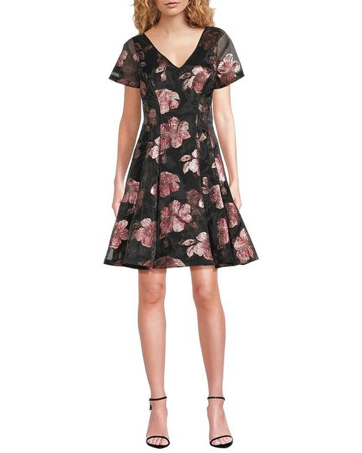 Shani Black Printed Mini Dress