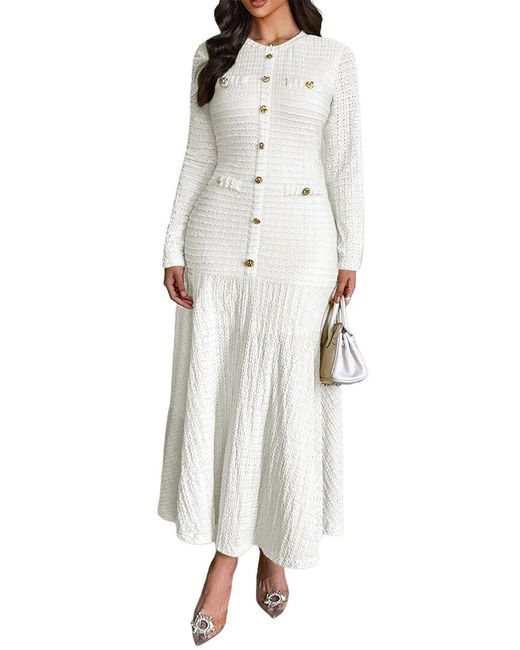 Luna Tuccini White Maxi Dress