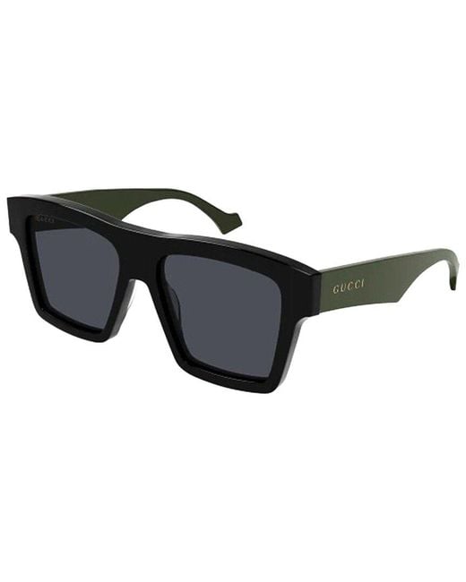 Gucci Black 55Mm Sunglasses for men