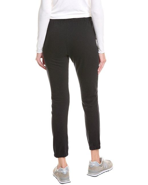 James Perse Black French Terry Sweatpant