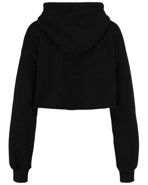 Gucci Black Hollywood Babylon Cropped Sweatshirt