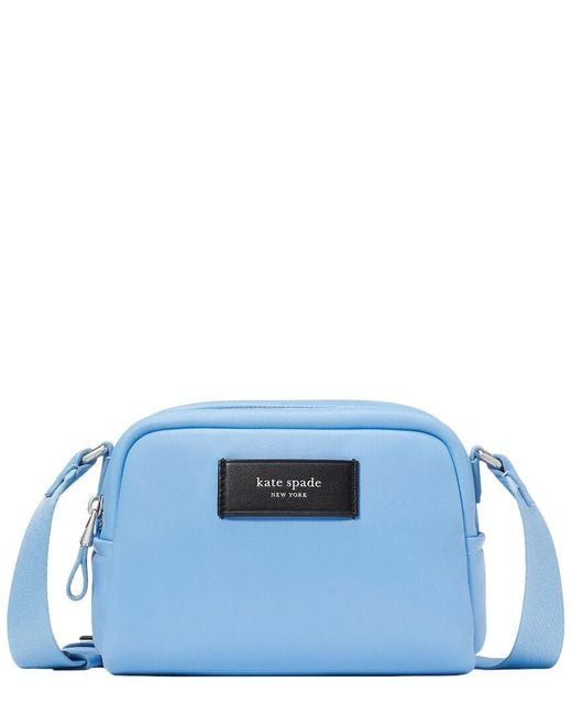Kate Spade Blue Puffed Smooth Leather Small Crossbody