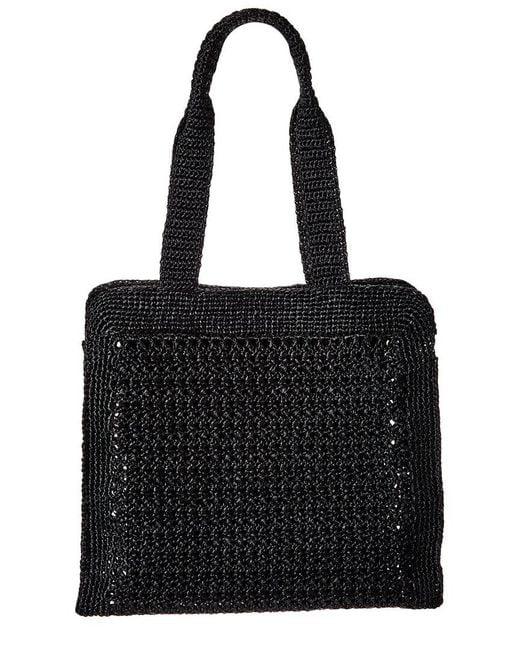 Miu Miu Black Crochet Tote