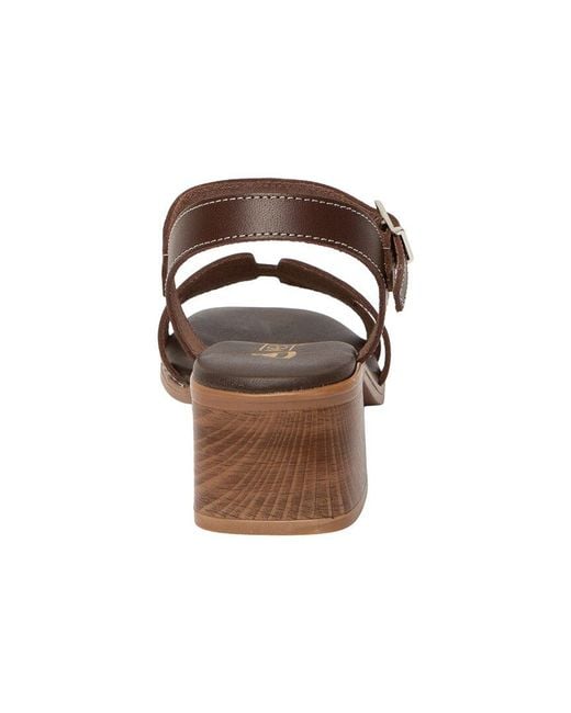 Menina Step Brown Celia Leather Sandal