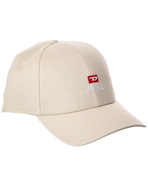 DIESEL Natural New-D-Logo-Out Rjcar Cap for men