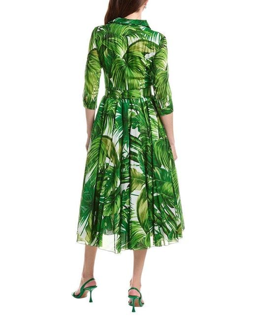Samantha Sung Green Aster Midi Dress