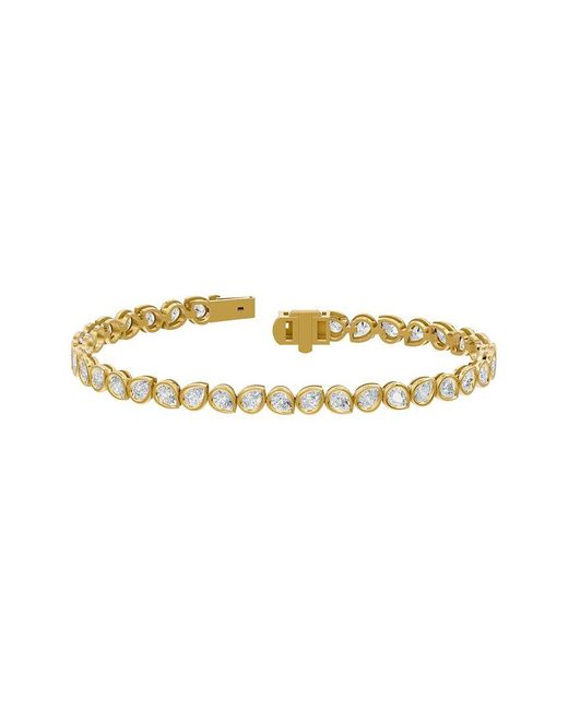 Lab Grown Diamonds Metallic 14K 5.40 Ct. Tw. Lab-Grown Diamond Bracelet