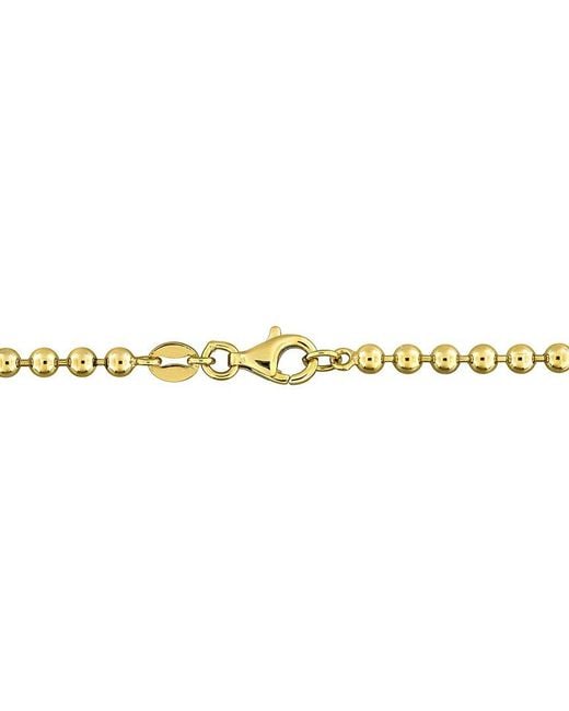 Rina Limor Metallic Plated 4.80 Ct. Tw. Lab-Grown Sapphire Necklace