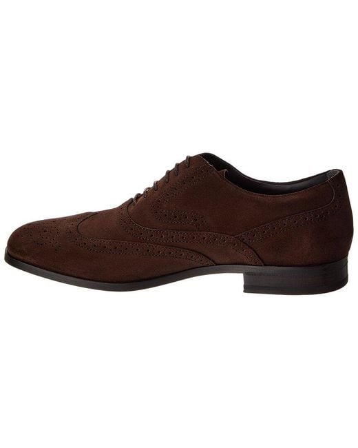 Tod's Brown Suede Derby for men