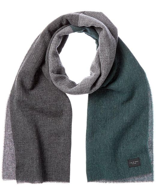 Rag & Bone Gray Millie Wool Scarf