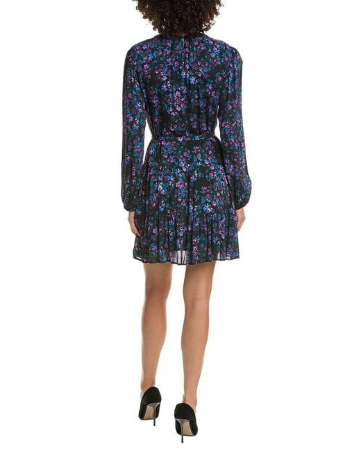 Bella Dahl Blue Tiered Mini Dress