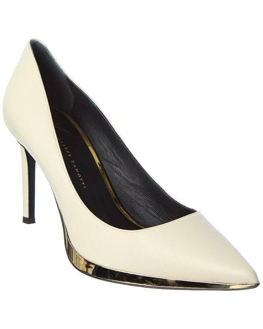 Giuseppe Zanotti White Leather Pump
