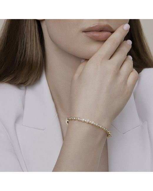 Lab Grown Diamonds Metallic 14K 1.82 Ct. Tw. Lab-Grown Diamond Bangle Bracelet