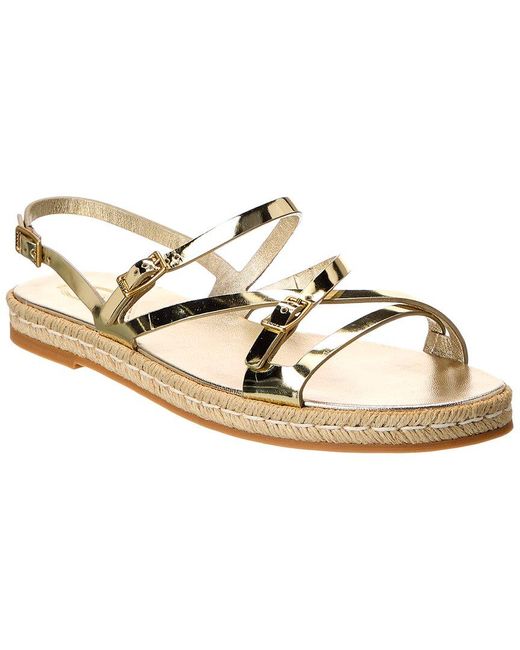 Tod's Metallic Leather Sandal