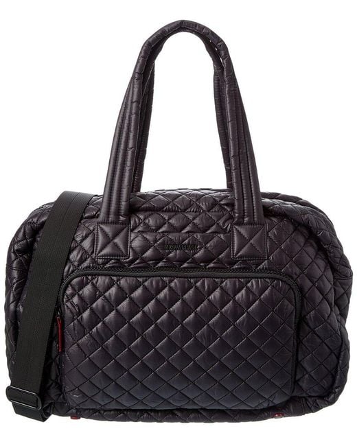 MZ Wallace Black Metro Overnight Duffel Bag
