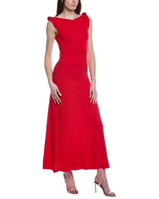 Line & Dot Red Willow Sweaterdress