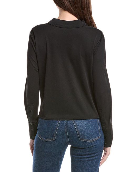 Kenneth Cole Black Drape Top